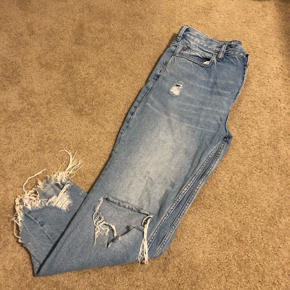 Free People Mid Rise Boyfriend Jeans